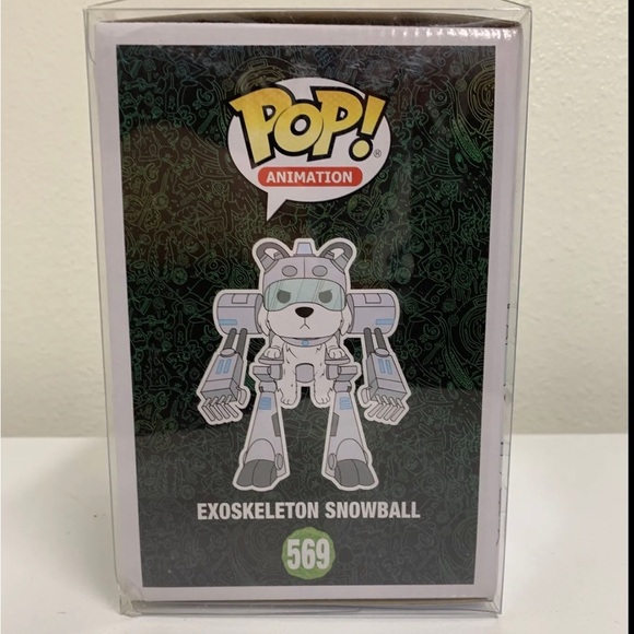 NIB Funko Pop Rick & Morty Exoskeleton Snowball  #569 W/ Protector - Picture 2 of 8